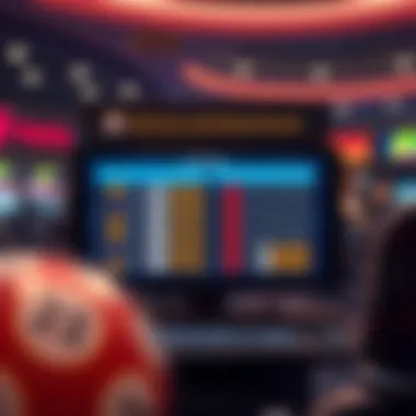 A digital platform interface displaying real-time lottery results