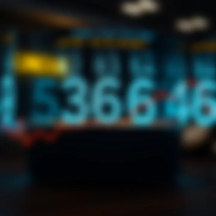 Graphical representation of lottery number trends