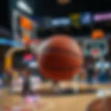 Visual representation of basketball betting odds