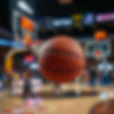 Visual representation of basketball betting odds