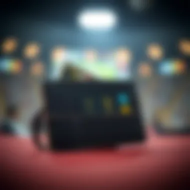 Engaging graphic representing digital wallets in entertainment