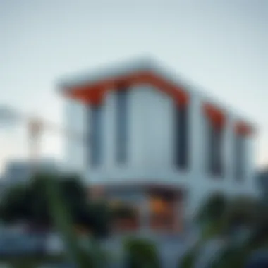 A modern application of 명당 principles in urban planning and architecture.