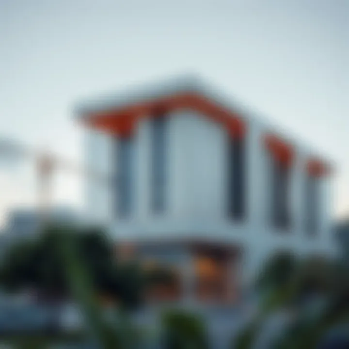 A modern application of 명당 principles in urban planning and architecture.