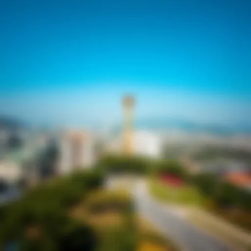 A panoramic view of Gwacheon city showcasing its diverse climate zones.