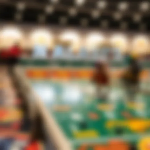 A vibrant board of a horse racing game showcasing intricate designs