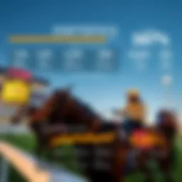 An infographic showcasing various horse racing statistics