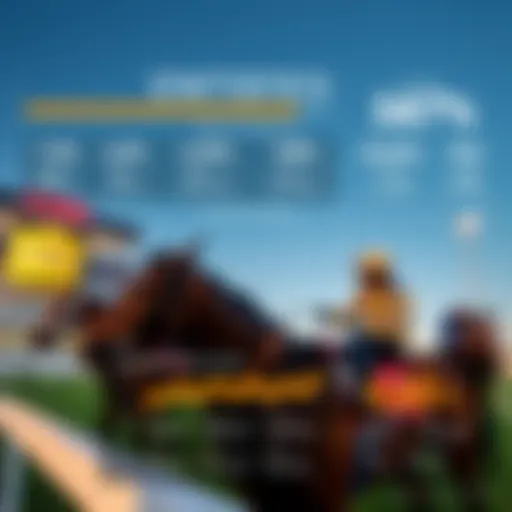 An infographic showcasing various horse racing statistics