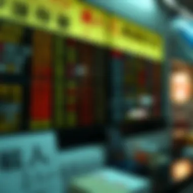 Close-up of betting slips and odds display