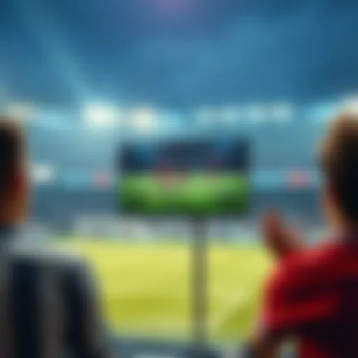 Real-time football match streaming interface