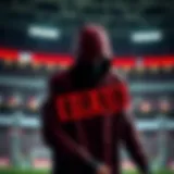 Conceptual illustration of link fraud in online betting