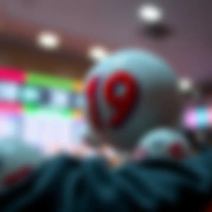 Visualization of lottery number selection