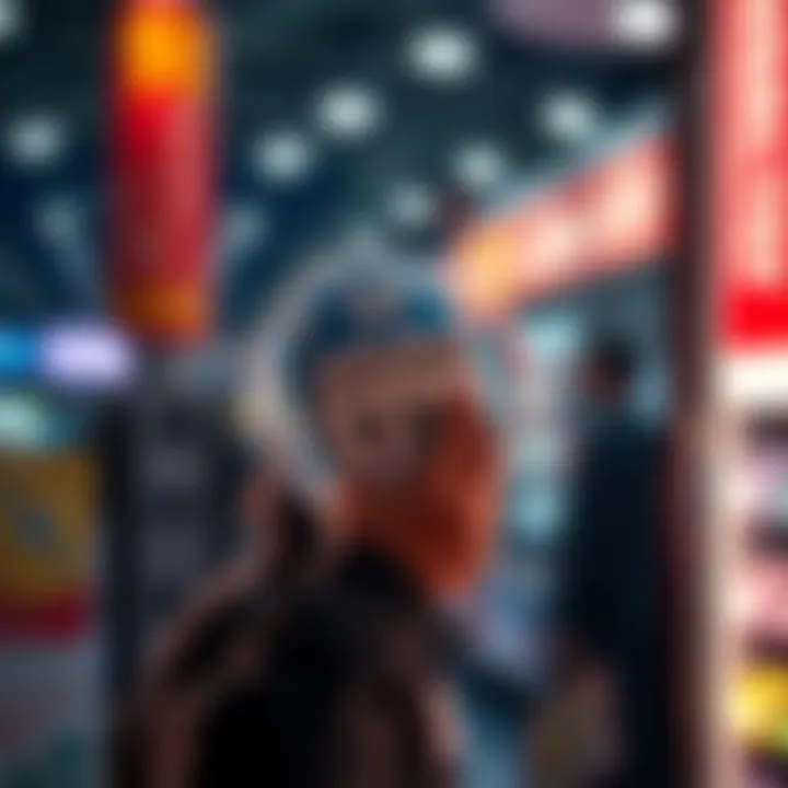 Innovative lottery payment concept illustration