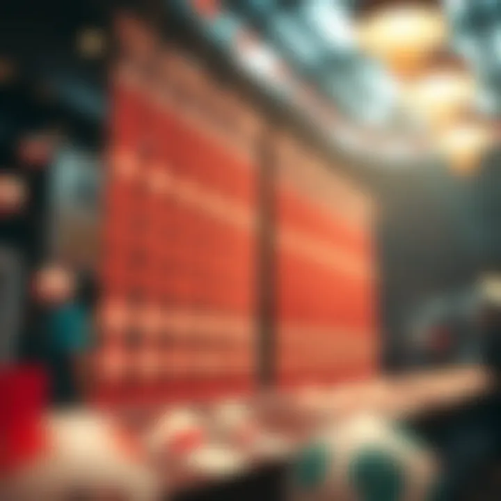 Visual representation of winning patterns