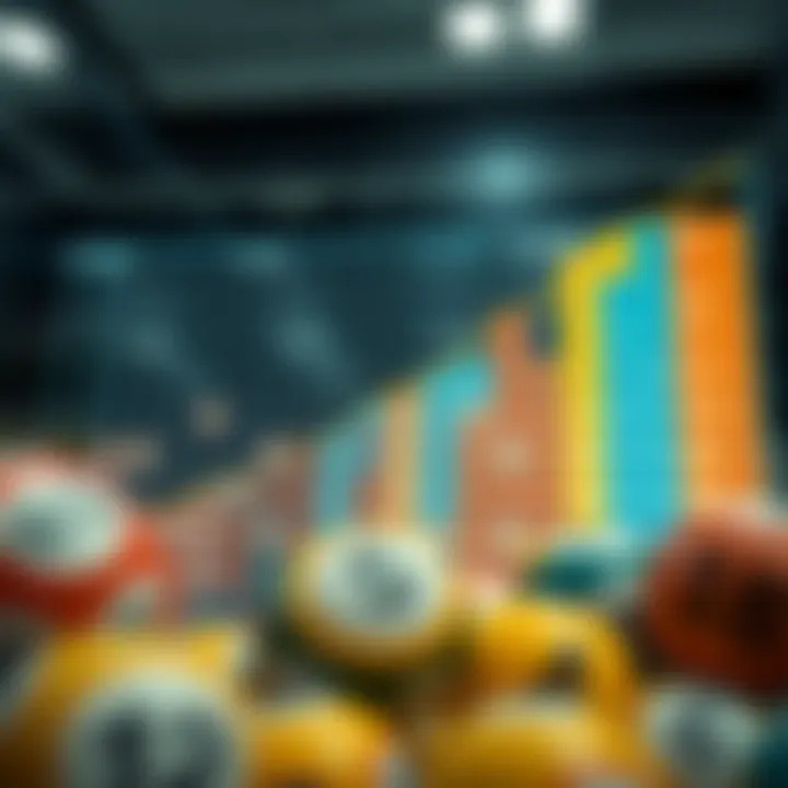 Graph illustrating winning number patterns