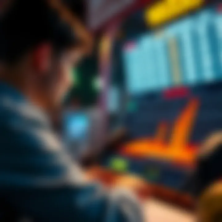 Visual representation of lottery statistics and analysis