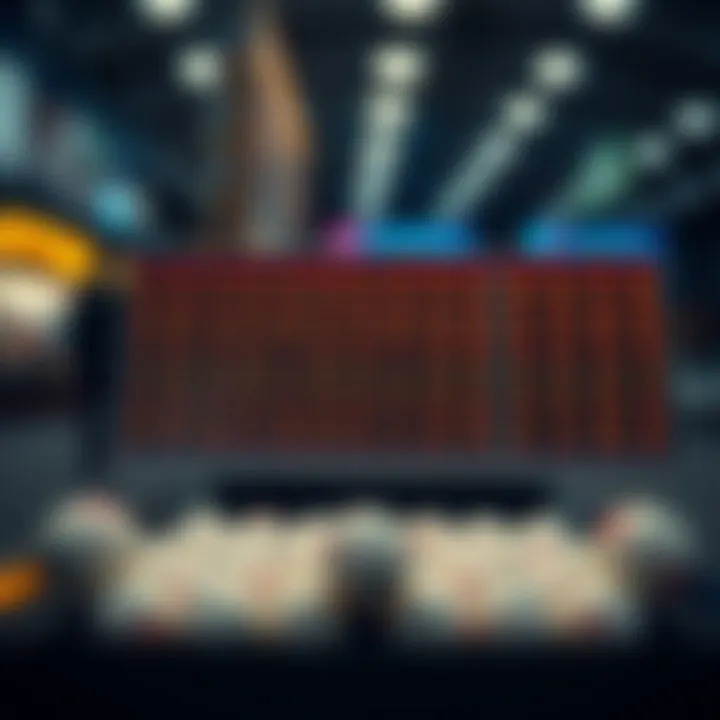 Visual representation of past lottery data