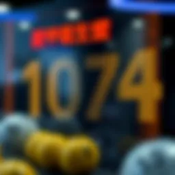 Visual representation of lottery numbers