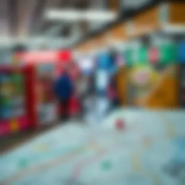 A map illustrating the location of nearby lottery retailers