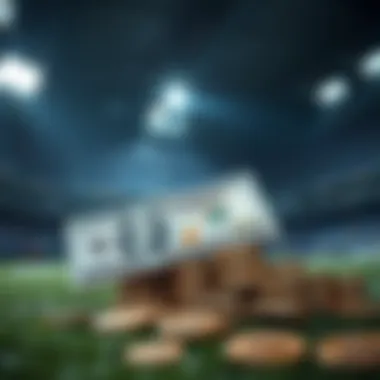 Visual representation of potential earnings from successful betting