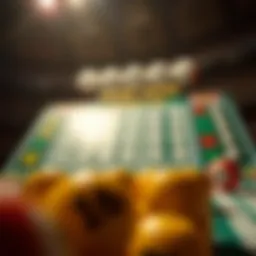 A captivating visual representation of the Powerball game board