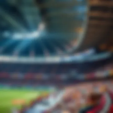 Interior of the stadium during a major international event