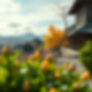 Seasonal changes in Gwacheon illustrated with vibrant landscapes.