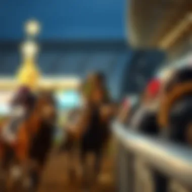 A vibrant scene of horse racing at Seoul Race Club