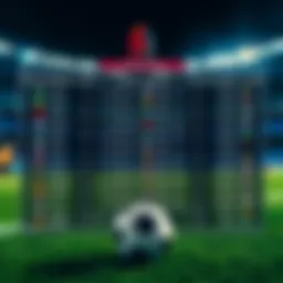 Schedule of soccer matches showing fixtures