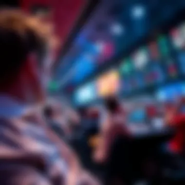 A dynamic sports betting scene showcasing excitement.