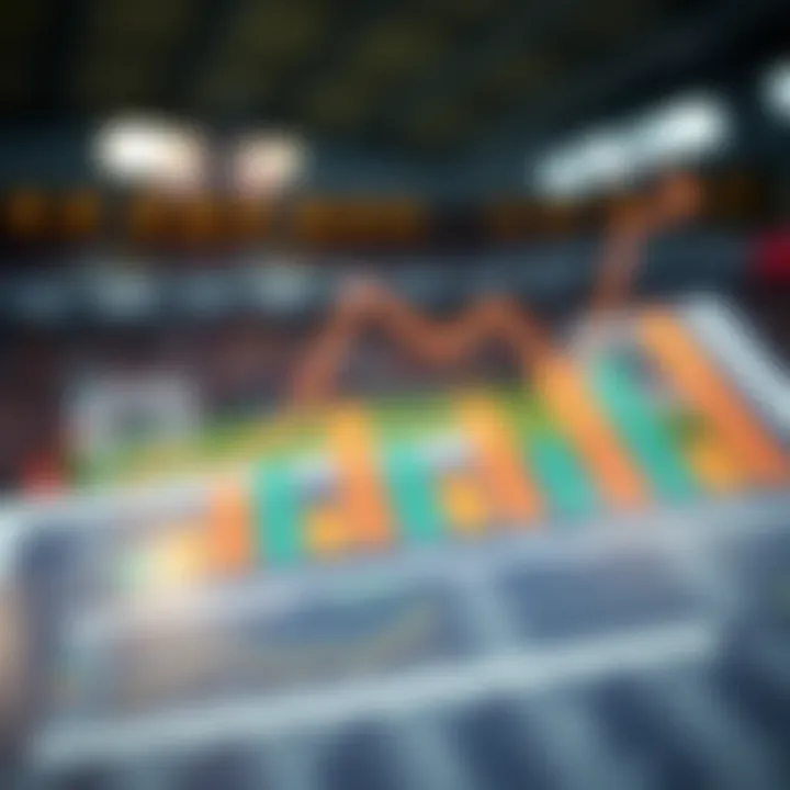 Graphical depiction of statistical analysis in betting