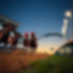 Thoroughbred racing track