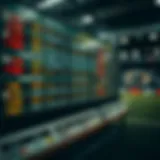 A strategic betting board representing various betting options