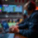 Illustration of online betting concepts