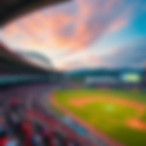 A panoramic view of the vibrant sports atmosphere at Yeoksam Baseball Stadium